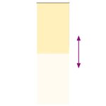 vidaXL Store enrouleur occultant jaune largeur du tissu 80 7 cm