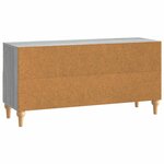 vidaXL Meuble TV 102 x 34 5 x 50 cm Gris Sonoma Bois d’ingénierie