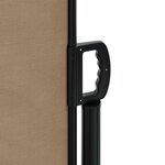 vidaXL Auvent latéral rétractable taupe 160x600 cm