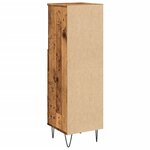 vidaXL Armoire de salle de bain vieux bois 30x30x100cm bois ingénierie