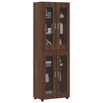 vidaXL Haut Armoire avec étagère FLORIN Chêne brun 60 x 35 x 182 cm