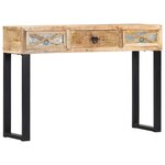 vidaXL Table console 110 x 30 x 76 cm Bois de manguier massif