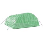 vidaXL Serre avec cadre en acier vert 30 m² 6x5x2 3 m