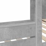 vidaXL Lit Superposé pour Enfants Gris béton 75 x 190 cm