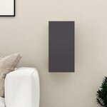 vidaXL Meuble TV Gris 30 5x30x60 cm Bois d’ingénierie