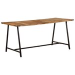 vidaXL Table à manger 160x80x75 cm bois de manguier massif