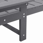 vidaXL Transat 3 Pièces Gris clair Polyéthylène