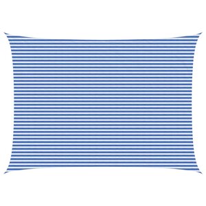 vidaXL Voile d'ombre 5 x 7 m HDPE Rectangulaire Bleu et Blanc