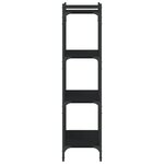 vidaXL Bibliothèque à 4 niveaux noir 60x30x120 cm bois d'ingénierie