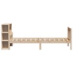 vidaXL Lit bibliothèque sans matelas 90x190 cm bois de pin massif