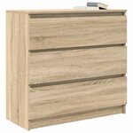 vidaXL Buffet chêne sonoma 80x35x76 cm bois d'ingénierie