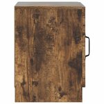 vidaXL Cabinet de chevet 2 Pièces Chêne fumé 43 x 34 5 x 47 cm