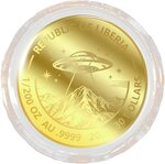 Pièce de monnaie en Or 30 Dollars g 0.155 (1/200 oz) Millésime 2026 ALIEN 1/200 (PRÉCOMMANDE)