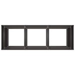 vidaXL Jardinière noir 120x40x80 cm acier laminé à froid