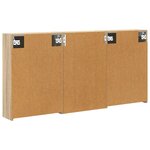 vidaXL Ensemble de Meubles de Salle de Bain 3 Pièces 126 x 16 x 62.5 cm