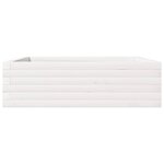 vidaXL Jardinière blanc 80x80x23 cm bois de pin massif
