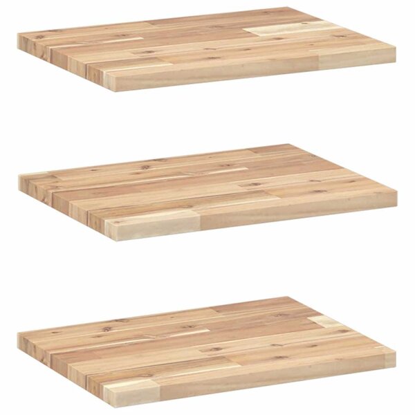 vidaXL Étagères flottantes 3 Pièces 40x30x2 cm acacia massif non traité