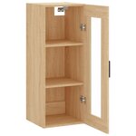 vidaXL Armoire murale chêne sonoma 34 5x34x90 cm