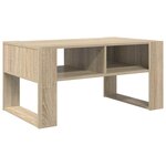 vidaXL Table basse Chêne Sonoma 92 x 53 x 45 cm Bois d'ingénierie
