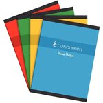 Cahier 24x32 48 pages seyès 70g + 48 pages unies 90g travaux pratiques piqure