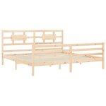 vidaXL Cadre de lit sans matelas 200x200 cm bois massif