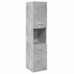 vidaXL Ensemble de meubles de salle de bain 4 Pièces gris béton