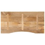 vidaXL Dessus de bureau avec courbe 110x60x2 5 cm manguier massif brut