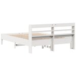 vidaXL Cadre de lit sans matelas blanc 160x200 cm bois de pin massif