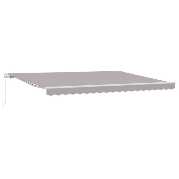 Store rétractable manuel vidaXL Gris clair 450x350 cm