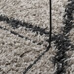 vidaXL Tapis shaggy à poils longs moderne beige anthracite 160x230 cm