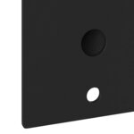 vidaXL Support de mât de drapeau Noir 10.5 x 7.5 cm Acier