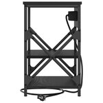 vidaXL Cabinet de chevet Chêne noir 41 x 31 x 51 cm Bois d'ingénierie