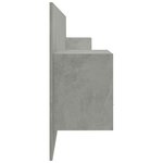 vidaXL Tête de lit avec armoires Gris béton Bois d'ingénierie
