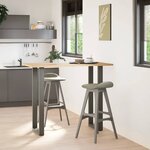 vidaXL Pieds de table de bar en U 2 pièces Anthracite 40 x (110-111) cm Acier