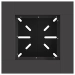 vidaXL Braise Noir 48 x 48 x 40 cm Acier laminé à froid