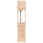 vidaXL Maisonnette de jeu avec mur d'escalade bois massif de pin