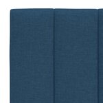 vidaXL Coussin de tête de lit Hanko bleu 90 cm tissu