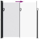 vidaXL Auvent latéral rétractable blanc 200x600 cm