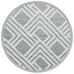 vidaXL Tapis d'extérieur ARAKIL gris Ø200 cm PP