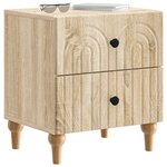 vidaXL Cabinet de chevet avec tiroir Chêne Sonoma 43 x 34 5 x 48 cm