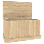 vidaXL Coffre de rangement Chêne Sonoma 70 x 40 x 38 cm Bois d'ingénierie