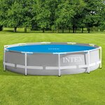 Intex Couverture solaire de piscine bleu 290 cm polyéthylène