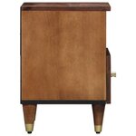 vidaXL Cabinet de chevet avec tiroir marron miel 40 x 33 x 46 cm
