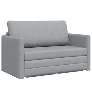 vidaXL Canapé-Lit Gris clair 124 x 71 x 78 cm Velours