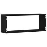 Étagères murales vidaXL 2 pièces Chêne noir 60x15x23 cm en bois d'ingénierie