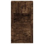 vidaXL Buffet haut Chêne fumé Bois d'ingénierie