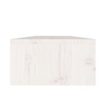 vidaXL Support de moniteur Blanc 50x24x13 cm Bois de pin solide