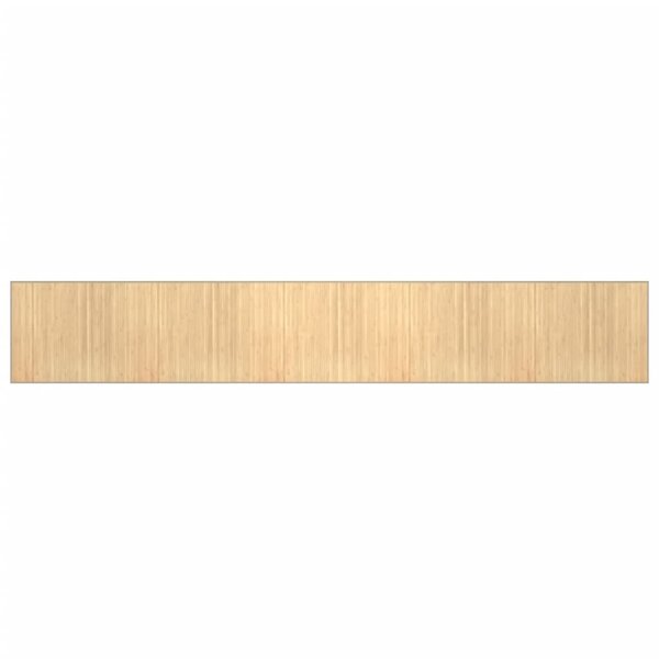 vidaXL Tapis rectangulaire naturel clair 80x500 cm bambou