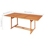 Salon de jardin meuble d'extérieur ensemble de mobilier 9 pièces bois de teck massif 02_0018250