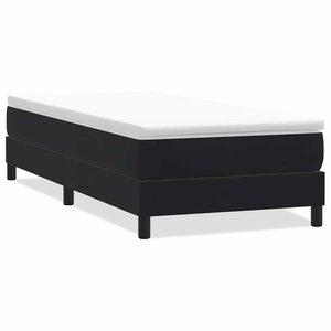 vidaXL Sommier à lattes de lit sans matelas noir 80x210 cm velours